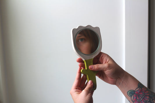 Flower Hand-Mirror